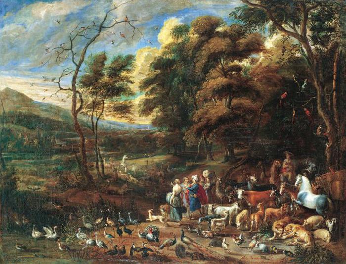 unknow artist Journey to Noah's Ark oil painting image